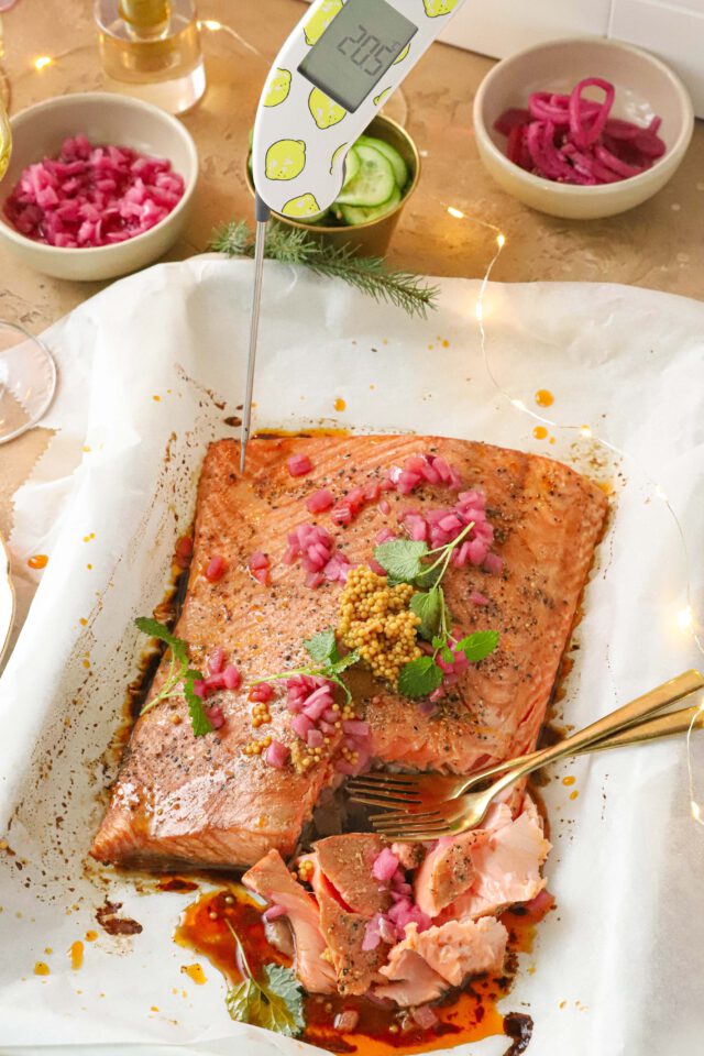 Perfect rosé gegaarde zalm met pickles The Lemon Kitchen